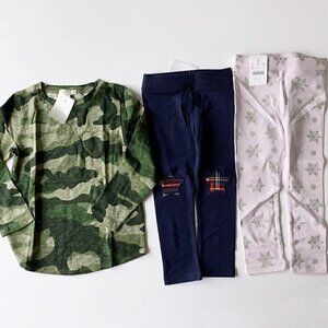 NWT Crewcuts Girl Tee Snd Leggings Bundle 2T 3T